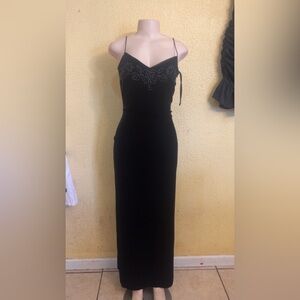 Dave & Johnny Strapless Black Dress